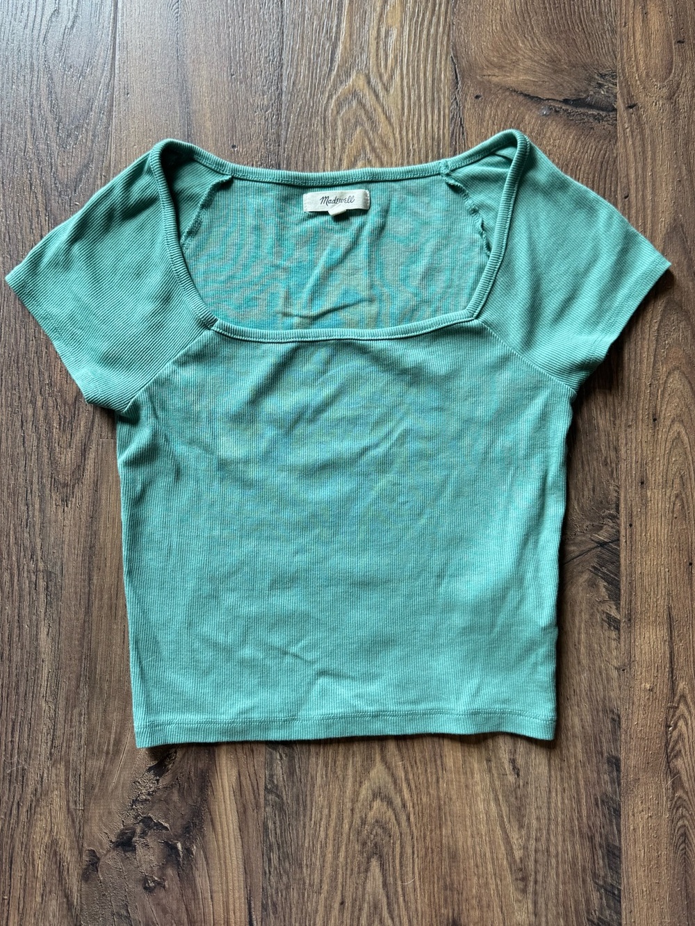 Madewell- Brightside Square Neck T-Shirt Green